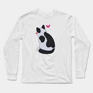 Kitty cow shy Long Sleeve T-Shirt